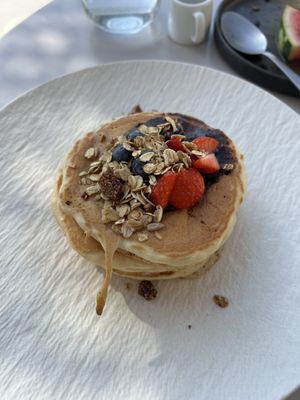 Pancakes 🥞   at Koukoumi Hotel in Mykonos