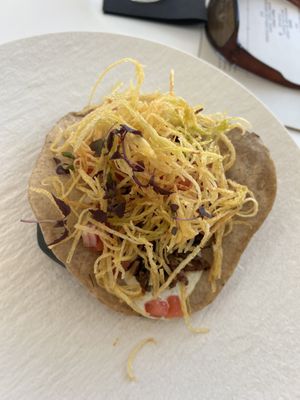 Souvlaki   at Koukoumi Hotel in Mykonos