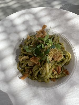 Pesto Tagliatelle   at Koukoumi Hotel in Mykonos