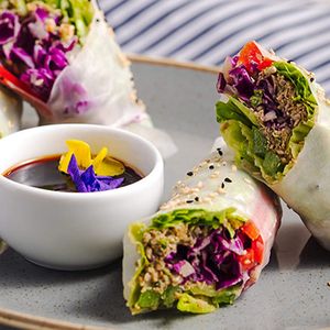 Vegan food  at Koukoumi Hotel in Mykonos