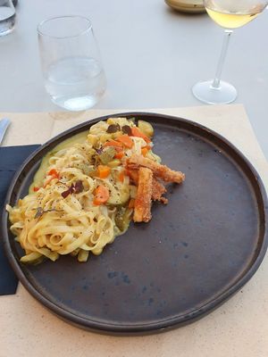 That noodles at Koukoumi Hotel in Mykonos