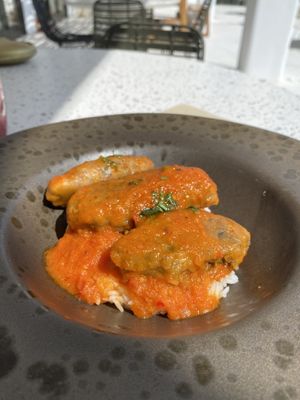 Traditionally Greece food at Koukoumi Hotel in Mykonos