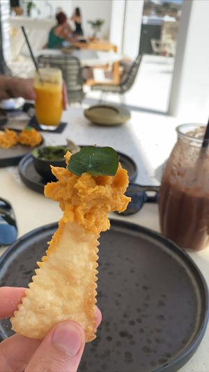 Sweet potato hummus at Koukoumi Hotel in Mykonos