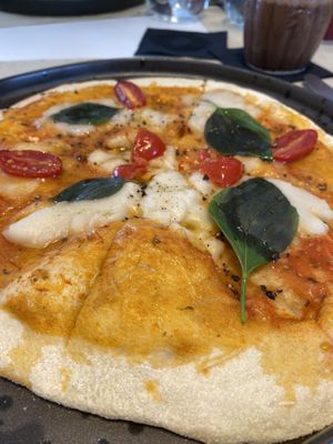 Pizza at Koukoumi Hotel in Mykonos