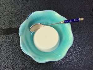 Soy milk pudding  at Yuba Seike in Nantan