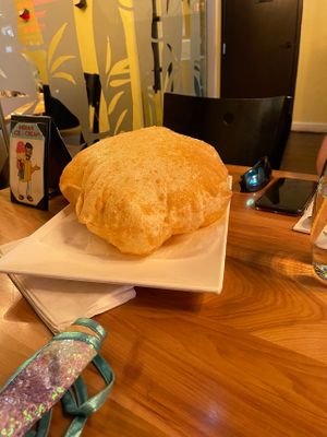 Bhatura bread at The Madras Cafe in Orlando