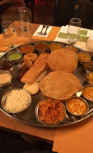 Bhahubali Thali  at The Madras Cafe in Orlando