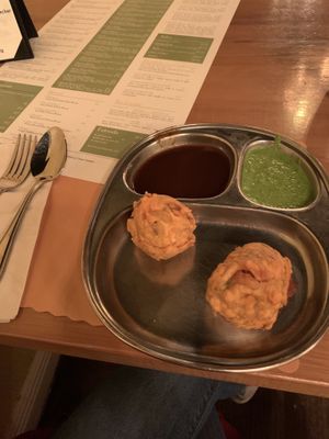 Potato bonds  at The Madras Cafe in Orlando