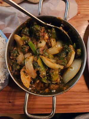 Kadai behindi masala at The Madras Cafe in Orlando