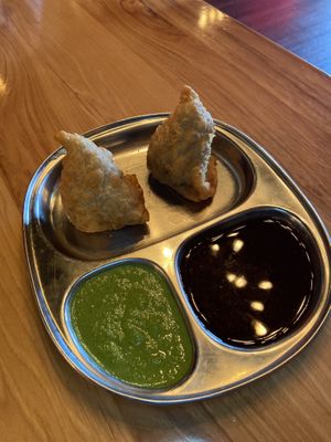 Samosas  at The Madras Cafe in Orlando