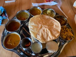 South Indian Thali at The Madras Cafe in Orlando