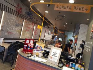 Interior at Huxtaburger in Redfern