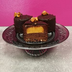 chocolate mousse at Electra Bakery in Uherske Hradiste