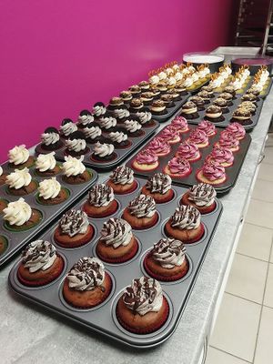 cupcakes at Electra Bakery in Uherske Hradiste