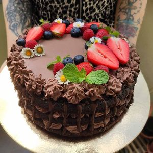 chocolate-rum cake at Dana Filáková - Rostlinné dorty a zákusky in Brno