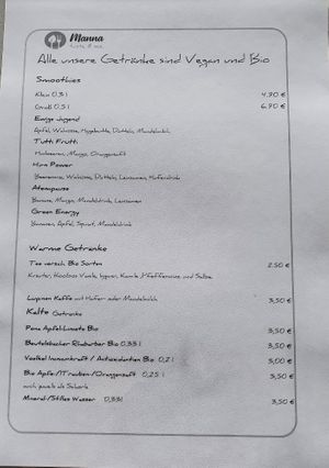 Speisekarte 01/2024 #Veganuary at Manna - Taste & See in Starnberg