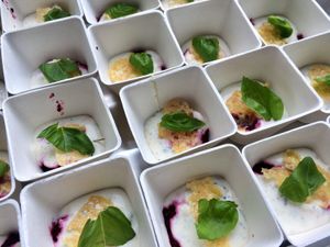 vegan bieten amuse at De Groene Peper in Poortugaal