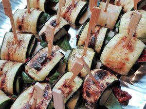 Vegan courgette rolletje at De Groene Peper in Poortugaal