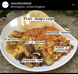 Saturday brunch platter  at Rasculture Vegan Food in Birmingham