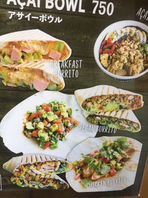 Vegan burrito!! at 9 Borden Coffee in Osaka