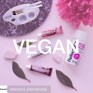 Vegan lash and brows tint at ULB® Pattaya salon #Refectocil #ULBpattaya  at Ultimate Lash And Brow Pattaya in Pattaya