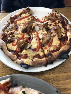 BBQ Chckn pizza at Craft Vegan Pizza in Ryde