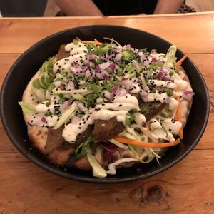 “Lamb” kebab at Craft Vegan Pizza in Ryde