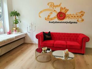 The donut couch 🙂 at Royal Donuts in Dusseldorf