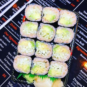 Cucumber Avocado Rolls with Brown Rice at Sushi Sushi - Harlem in New York City