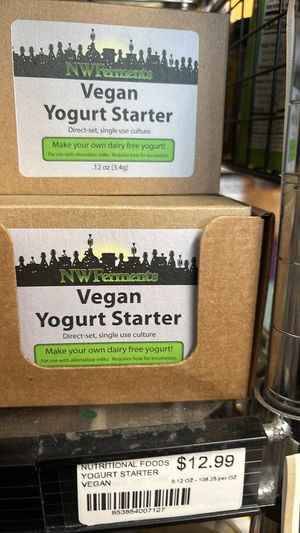 Vegan yogurt starter  at High Falls Food Co-op in High Falls