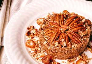 Pecan pie at Zest Raw Vegan Eats in Chicago