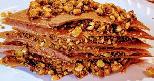 Baklava gluten free and yummy at Zest Raw Vegan Eats in Chicago