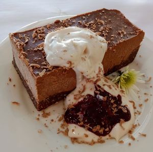 Chocolate Cheesecake Slice.
Raw, Vegan, Refined sugar free at The Vegan Cook in Everton Hills