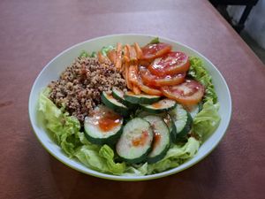 Salad with quinoia at Chia Eatery in Dumaguete