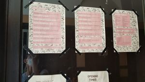 Menu at Dr Drooly in Munich