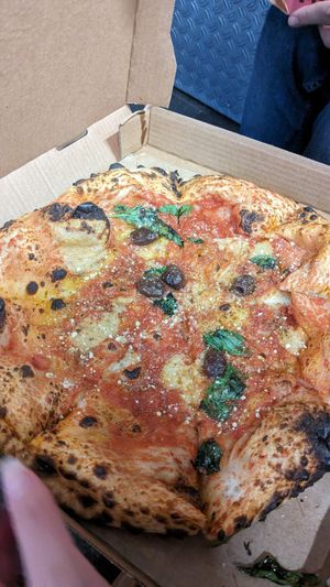 Marinara with olives at Dr Drooly in Munich