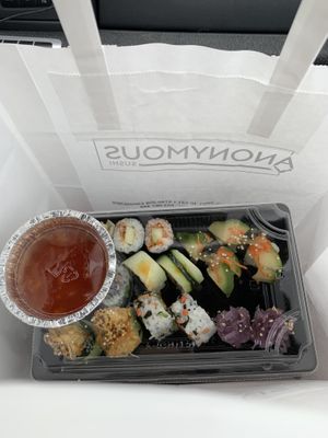 Take-away  at Anonymous Sushi in Esposende