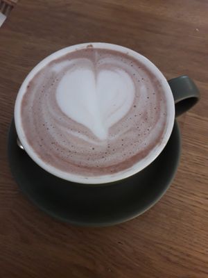 Hot chocolate with oat milk at Kringel in Tallinn