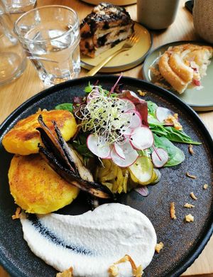 Potato cakes at Kringel in Tallinn