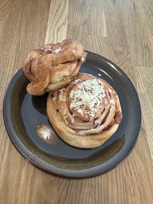 OMG cinnamon and marzipan & raspberry buns/rolls. Too bloody die for   at Kringel in Tallinn