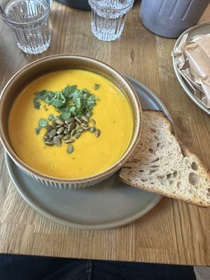 Pumpkin soup (proceeds for Ukraine)  at Kringel in Tallinn