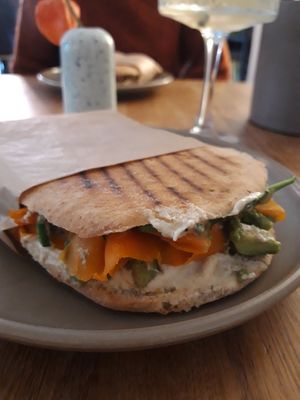 Smoke carrot panini at Kringel in Tallinn