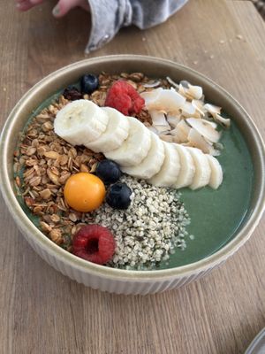 Green smoothie bowl  at Kringel in Tallinn