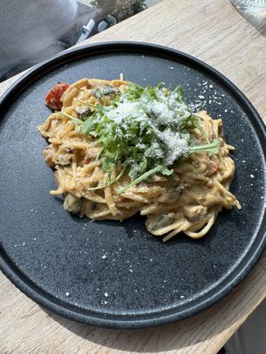 Smoky tofu pasta  at Kringel in Tallinn