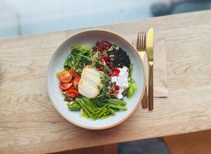 Fresh summer salat at Kringel in Tallinn