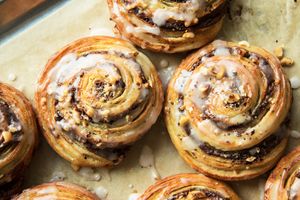 Cacao & hazelnut cream roll at Kringel in Tallinn