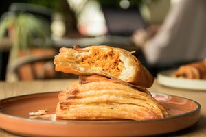 Carrot-tofu pie at Kringel in Tallinn