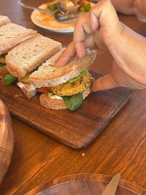 chickpea sliders at The Canvas in Jeju