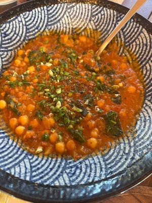 chickpea stew/chana masala at The Canvas in Jeju