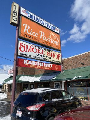 Sign  at Rice Passions in Revere